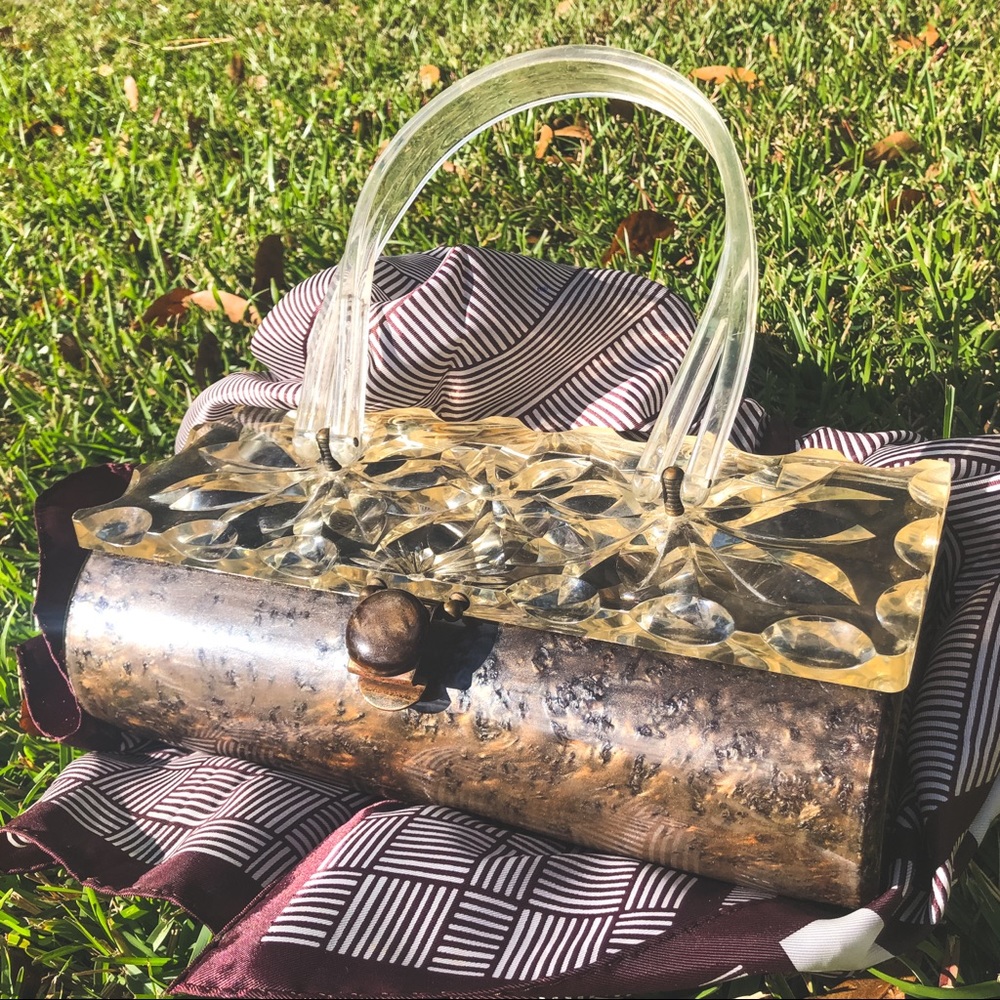 Vintage Lucite Box Purse